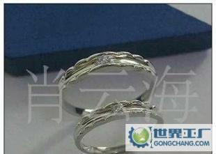 25純銀情侶對戒 韓版設計與批發商機